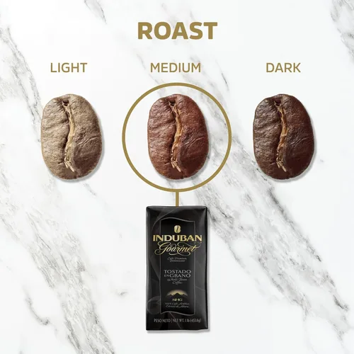 Miniatura 3 de Induban Gourmet, bolsa de 16 onzas, café de grano entero, tostado medio, café 100% arábica premium de la República Dominicana (paquete de 1)