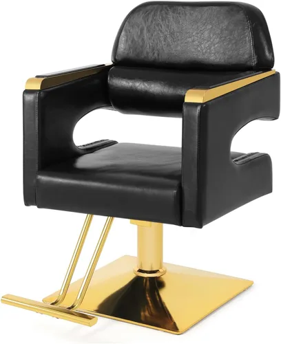 Miniatura 8 de Artist hand Silla de peluquería, silla hidráulica de peluquería, silla de peluquería giratoria de 360 grados, equipo de salón de belleza