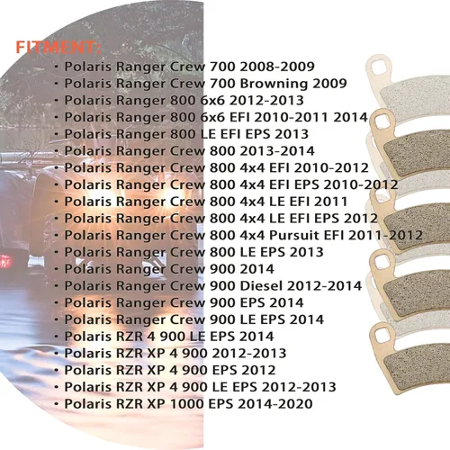 Miniatura 3 de Pastillas de freno delanteras y traseras sinterizadas para Polaris RZR XP 1000 EPS 2022 2021 2020 2019 2018 2017 2016 2015 2014 RZR 1000 XP 4