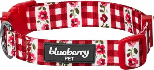Miniatura 10 de Blueberry Pet Collar de perro de teñido anudado lila, tamaño pequeño ajustable, cuello de 12 a 16 pulgadas, collar impreso para mascotas para perros