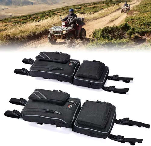 KEMIMOTO - Bolsas para guardabarros para cuatrimoto, bolsas de almacenamiento de camuflaje resistentes al agua, soporte de agua compatible con