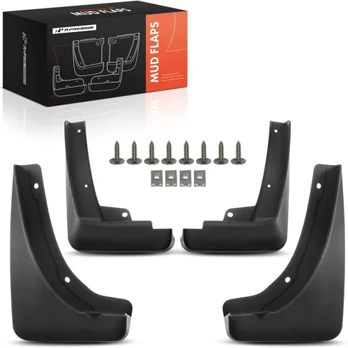A-Premium Juego de 4 protectores contra salpicaduras de barro compatibles con Cadillac XT4 2019-2020, Sport Utility de 4 puertas, con accesorios de