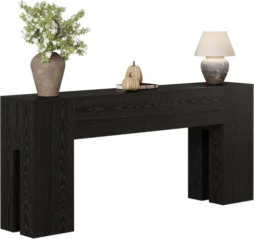 Miniatura 9 de Tribesigns Mesa Consola Larga de 71 Pulgadas para Entrada, Consola de Sofá Estilo Granja Detrás del Sofá, Mesa de Entrada para Pasillo, Vestíbulo
