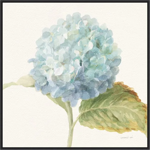 Miniatura 11 de Amanti Art Lienzo enmarcado para pared, 16 x 16 pulgadas, saco floral V cultivo de hortensia azul por Danhui Nai, lienzo enmarcado para pared, obras