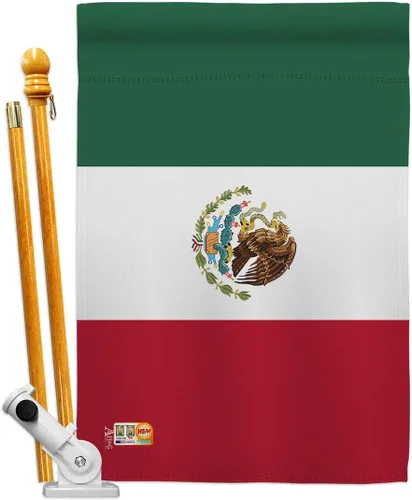 Miniatura 8 de Nacionalidad México Garden House Banderas Set Regional Nación Internacional Mundo País Particular Área Pequeña Decorativa Patio Banner Doble Cara