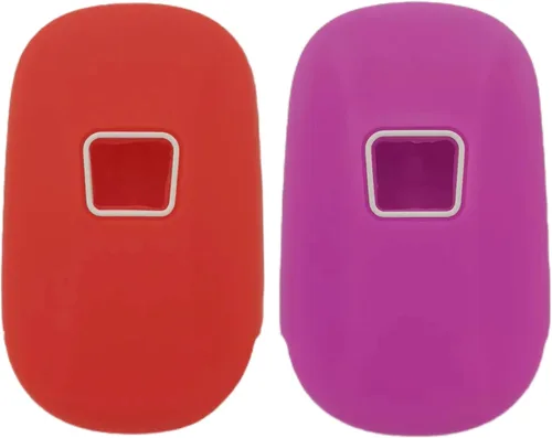 Miniatura 2 de REPROTECTING Funda de llavero de goma de silicona compatible con (5 botones) Honda Accord Civic HR-V CR-V Pilot Sport SI EX EX-L Touring