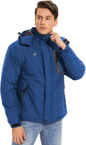 Miniatura 5 de QPNGRP Mens Waterproof Ski Snowboard Jacket Windproof Winter Snow Coat