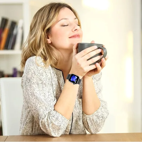 Miniatura 7 de Sunnywoo Correa de metal de acero inoxidable compatible con correas de Apple Watch de 1.496 in, 1.575 in, 1.614 in, 1.654 in, 1.732 in, 1.772 in