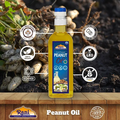 Miniatura 7 de Rani Aceite de maní 16.9 onzas (16.9 fl oz) prensado en frío 100% natural Sin OMG Kosher Vegano Sin gluten