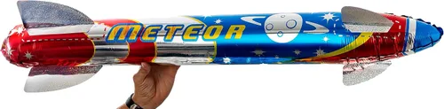 Miniatura 2 de JA-RU Juguete inflable gigante de 41 pulgadas (1 unidad), decoración de fiesta temática espacial para niños. Accesorios inflables para piscina.