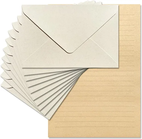 Miniatura 11 de Tuhangcc Juego de papelería de terciopelo de alta calidad, diseño único con 24 hojas de escritura, 12 sobres (4 x 6), elegante kit de escritura