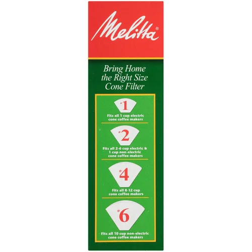 Miniatura 2 de Melitta Filtros de café de cono #2, blanco, 100