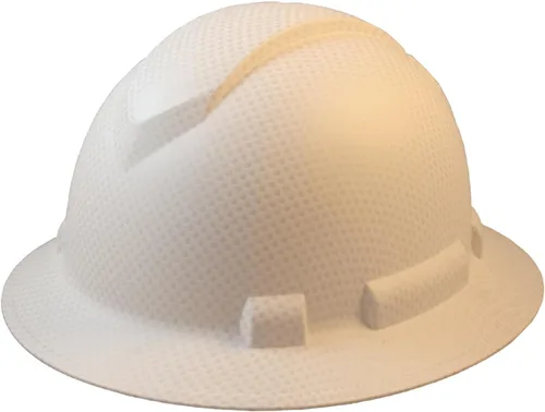 Miniatura 18 de Texas America Safety Company Casco duro RIDGELINE de ala completa con ajuste de perilla de 6 puntos y bolsa Azul ventilado