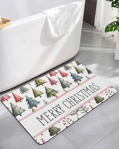 Miniatura 9 de Tapete de baño bohemio indio para bañera, antideslizante, de secado rápido y absorbente, de tierra de diatomeas, lavable, tapete de baño rústico
