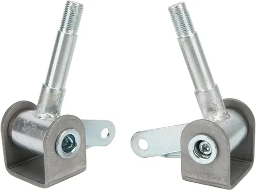 Miniatura 7 de Juego de husillos para Go Kart, 4.5 pulgadas x 5/8 pulgadas, 2 piezas de soporte de husillo de aleación de acero derecho izquierdo para accesorios