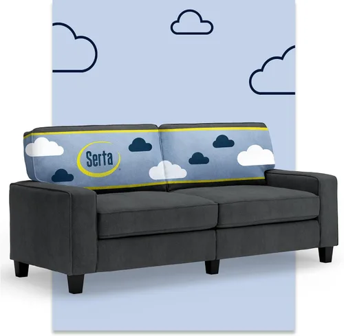 Miniatura 49 de Serta Palisades Sofás Tapizados para Sala, Sofá de Diseño Moderno, Tela, Beige