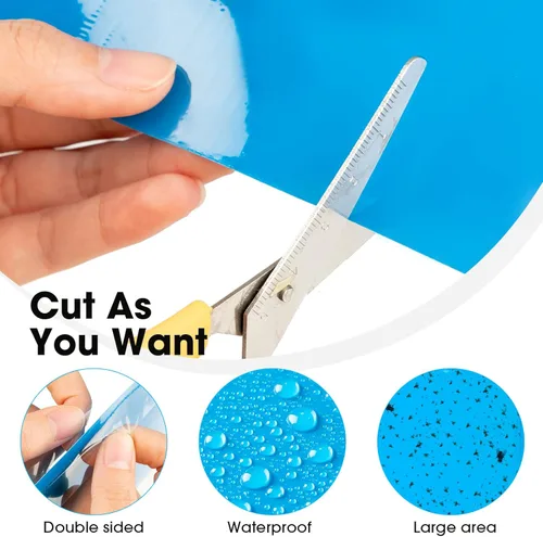 Miniatura 4 de 220 trampas adhesivas de doble cara para insectos voladores de plantas voladoras para interiores y exteriores, como mosquitos de hongos, moscas Azul
