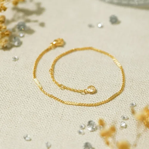 Miniatura 6 de BENEIGE Pulsera para mujer chapada en oro de 14 quilates, clip de papel satélite, bola ovalada, caja de cable, cadena de eslabones en capas