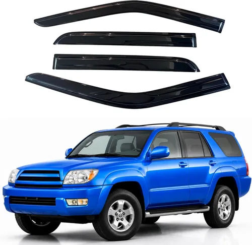 Miniatura 200 de IG - Visera para ventana para Ford Bronco y F150-F350 1980-1996, deflector lateral tipo cinta adhesiva, resistente, contra lluvia y viento