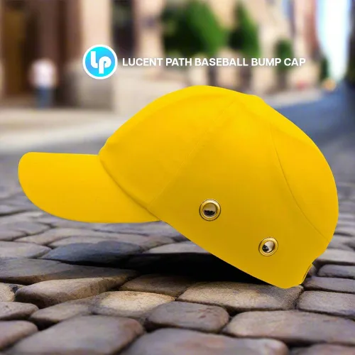 Miniatura 3 de Casco de béisbol amarillo de seguridad para hombres y mujeres