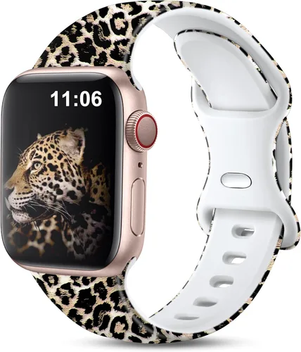Lerobo - Correa de silicona compatible con Apple Watch Series 11 10 41mm 40mm 38mm 42mm para iWatch SE SE2 SE3 Series 9 8 7 6 5 4 3 2 1, banda