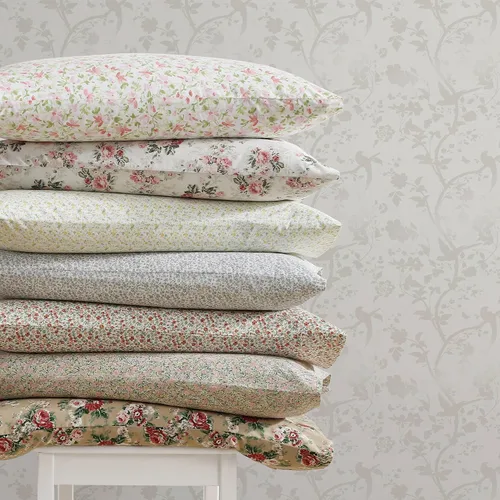 Miniatura 5 de Laura Ashley - Sábanas King, Juego de Ropa de Cama de Percal de Algodón, Ligero y Transpirable para el Hogar (Emogene Naranja Quemado, King)