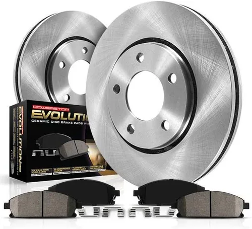 Power Stop KOE7891 Kit de freno delantero de repuesto automático, rotores de freno OE y pastillas de freno de cerámica para Subaru Impreza 2017-2022
