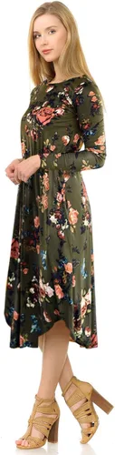Miniatura 3 de CzzzyL Vestido de lactancia de maternidad de manga corta para mujer