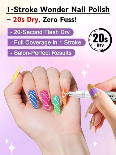 Miniatura 3 de 1 unidad de lápices blancos para arte de uñas, Kalolary 0.5mm marcadores de arte de uñas, punto de grafiti, lápiz de puntos, pincel de dibujo