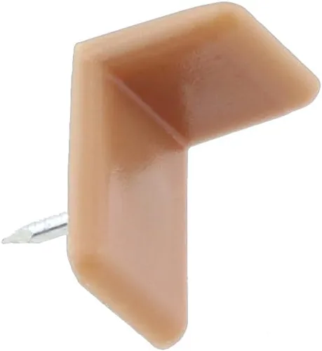 Miniatura 3 de Drawer Tack Glide RLECS - 30 piezas de 0.748 in/0.75 pulgadas en forma de L para reparar tocadores, color marrón