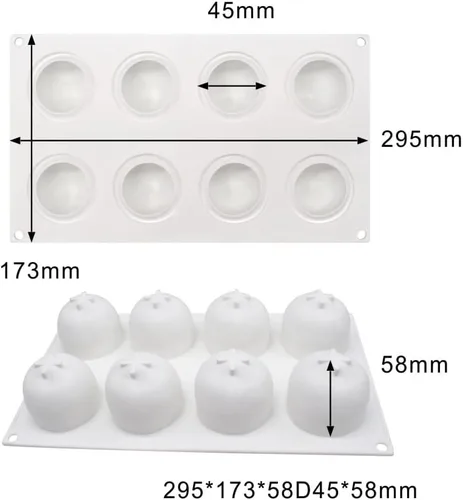 Miniatura 3 de Molde de silicona para postres, molde de silicona para pastel para hornear fondant, molde con forma de fruta, azúcar, dulces, gelatina, utensilios
