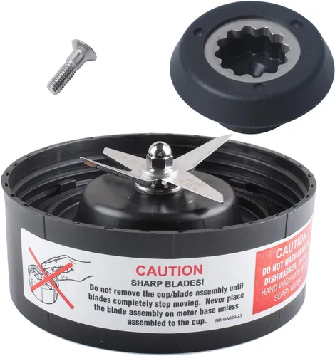 Wadoy Cuchilla N17-1001 con kit de zócalo de accionamiento compatible con Nutribull-et Ma-gic Bu-llet RX Blender piezas de repuesto para 1700 vatios