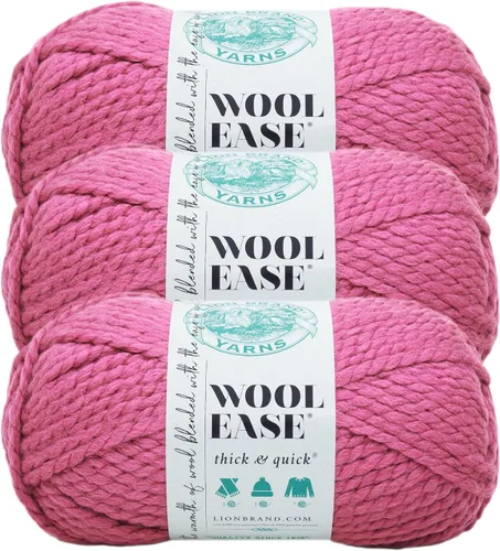 Miniatura 93 de Lion Brand Yarn - Ovillo de lana Wool-Ease Thick & Quick color fuerza aérea