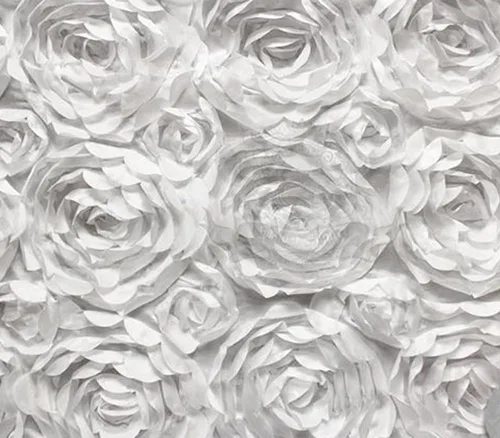 Miniatura 4 de Tela floral de pétalos nupciales satinados de 52 pulgadas de ancho vendido por The Yard (verde aqua)