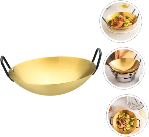 Miniatura 5 de Housoutil Sartén gruesa de acero inoxidable para utensilios de cocina