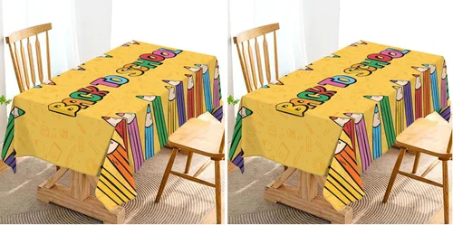 Miniatura 7 de Hafangry Mantel de regreso a clases, para niños, estudiantes, primer día de escuela, decoración de fiesta de bienvenida, rectangular, cocina