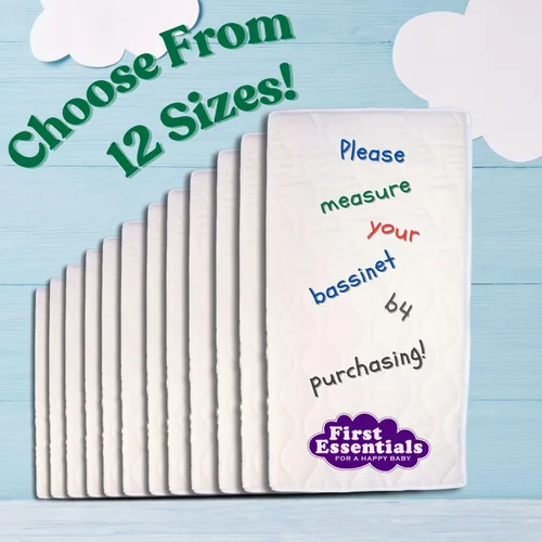 Miniatura 3 de First Essentials Protector de colchón para cuna (rectangular, 18 x 36) para recién nacido, cómodo, transpirable, fácil de limpiar, hipoalergénico