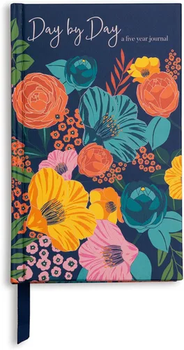Steel Mill & Co - Diario de 5 años, libro de recuerdos de una línea al día, pequeño diario de gratitud de 6.5 x 4 pulgadas para mujeres, flores de