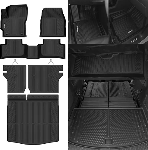 Miniatura 16 de Alfombrillas de piso Naibeve para Ford Edge 2015 2016 2017 2018 2019 2020 2021 2022 2023 2024 2025 - Ajuste personalizado para todo clima