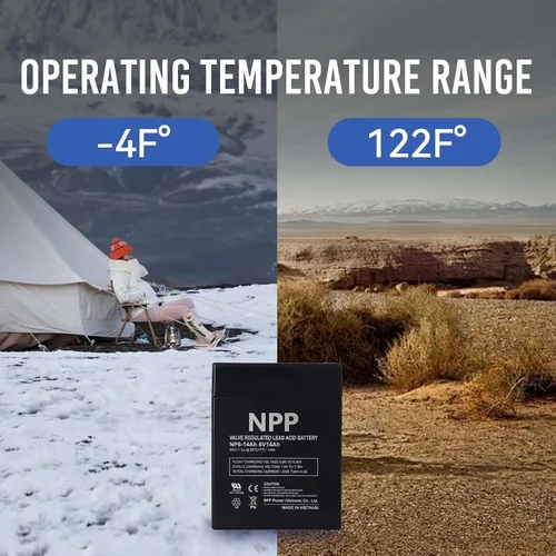 Miniatura 6 de NPP Batería de plomo sellada recargable NP6-14Ah 6V 14Ah para Parmak 901 y Magnum Solar Park & Teledyne B8-6 iluminación de emergencia