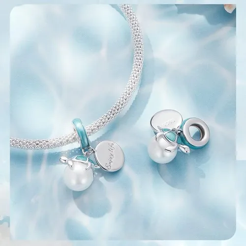 Miniatura 3 de ARTCHARM Blue Dream - Abalorios submarinos para playa, cuentas de perlas para pulsera original, collar de bricolaje