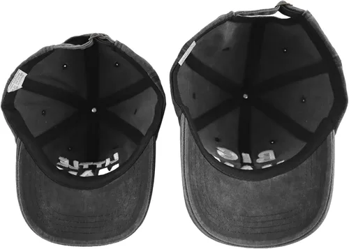 Miniatura 5 de 2 gorras de béisbol ajustables de algodón bordadas en 3D a juego, para hombre grande y hombre pequeño, papá e hijo