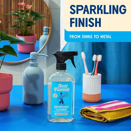 Miniatura 6 de Aunt Fannie's Limpiador de baño multiusos en espray de vinagre para ducha, bañera, inodoro, azulejos, fregadero y accesorios, 16.9 onzas