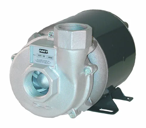 AMT Pump 3201-96 Bomba de bandeja de lavandería de uso general, aluminio, 1/4 HP, 1 fase, 115V, 1-1/4" NPT puertos de succión y descarga hembra