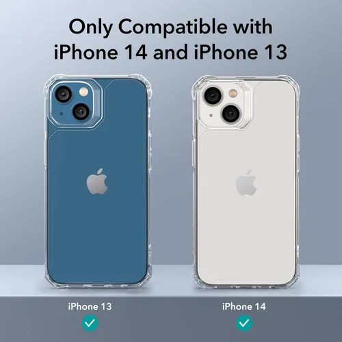 Miniatura 2 de ESR Funda para iPhone 14/iPhone 13, protección de grado militar con esquinas que absorben los golpes, parte trasera acrílica resistente a