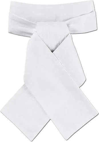 Ovation Corbata clásica para mujer, lista para atardesatar, color blanco, talla S