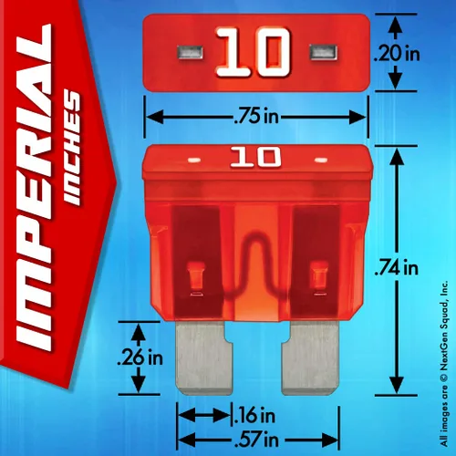 Miniatura 4 de Juego de fusibles ATO estándar 15A (15 fusibles regulares) Grupo de cuchillas: ATO, ATOF, ATC, ATS, APR, Automotive, Car, Camión, SUV, RV, Barco