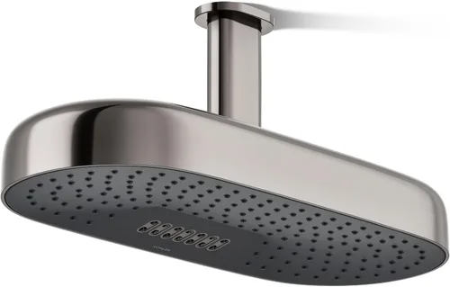 Miniatura 20 de KOHLER 26297-BL Statement™ Cabezal de lluvia oblongo, multifunción, 2.5 gpm, color negro mate