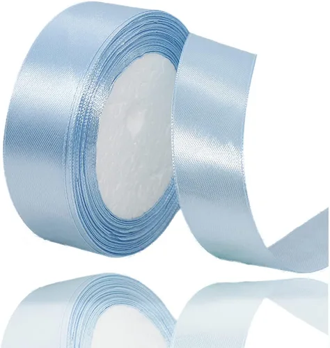 Miniatura 66 de Cinta azul de 1-1/2 pulgadas x 25 yardas, cinta de seda de satén azul real para envolver regalos, fabricación de lazos para el cabello, ramos
