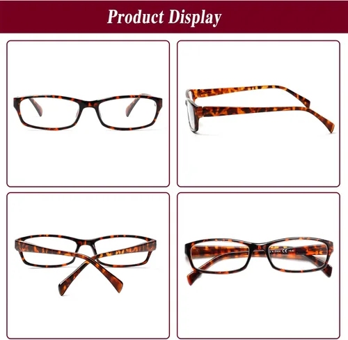 Miniatura 4 de Kerecsen - 5 pares de lentes de lectura de moda para damas, con bisagras de resorte y diseño estampado, para mujer (color mixto -4, 2.25)